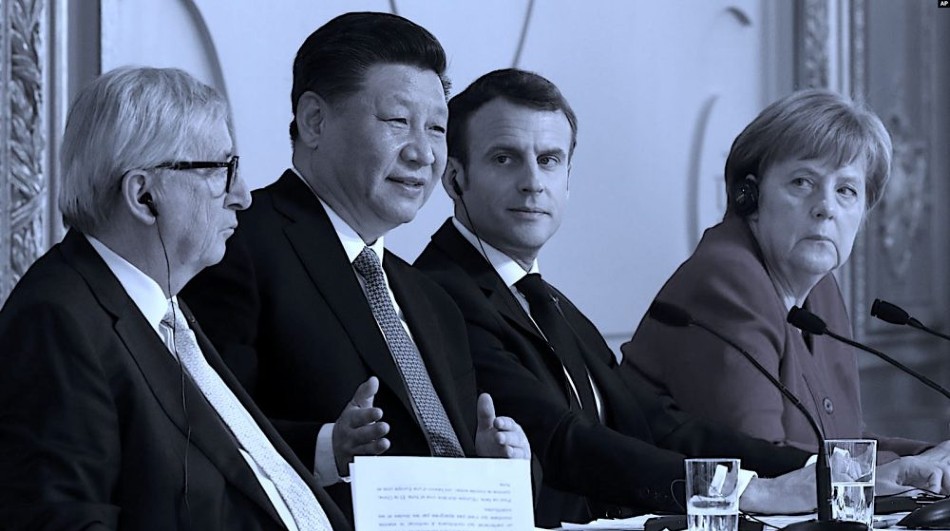 Líderes europeos y chino