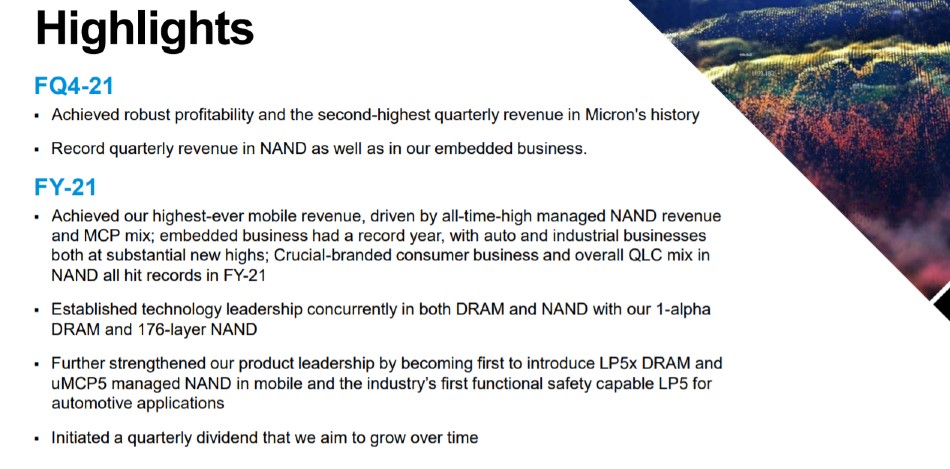 Micron Technology Incorporated highlights